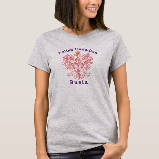 ポーランドカナディアンイーグルブシア Tシャツ (正面)