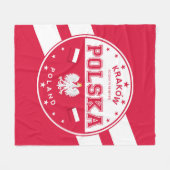 ポーランドクラクフ フリースブランケット (正面(横))