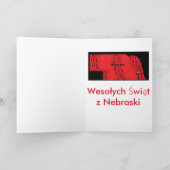 ポーランドクリスマスカード シーズンカード (内部)