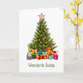 ポーランドクリスマスカード – ボージー(Booe)ナロゼニー カード (黄色い花)