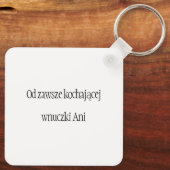 ポーランドクリスマスギフトfor babciaおばあちゃんポルスカ キーホルダー (裏面)