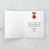 ポーランドクリスマスグリーティングカードオーナメントボウ シーズンカード (内部)