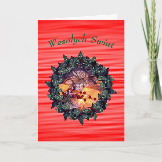 ポーランドクリスマスグリーティングギフトボウベリー シーズンカード (正面)