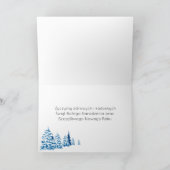 ポーランドクリスマスツリーボーブルズホリデーカード シーズンカード (内部)