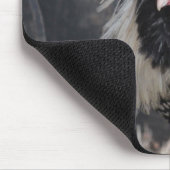 ポーランドクレステッドの雄鶏 マウスパッド (コーナー)