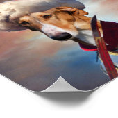 ポーランドグレイハウンド – グラフポースキーハサーキャンバス印刷 ポスター (角)