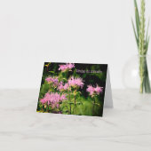 ポーランドゲーブルフラワー自然パーソナライズされたカード カード (正面)