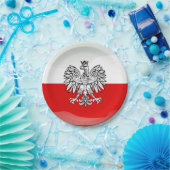 ポーランドコートオブアームズ ペーパープレート (パーティー)