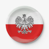 ポーランドコートオブアームズ ペーパープレート (正面)