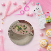 ポーランドコールドビーツスープ紙プレートクロドニク ペーパープレート (パーティー)