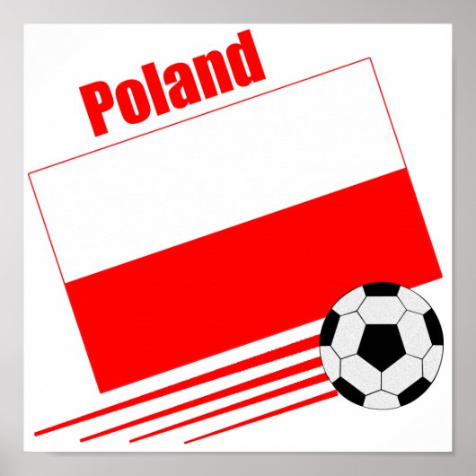 ポーランドサッカーチーム ポスター (正面)