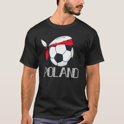 ポーランドサッカーポーランドサッカー Tシャツ (正面)