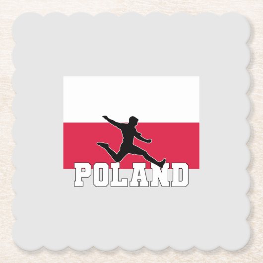 ポーランドサッカー代表 ペーパーコースター (正面)
