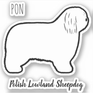ポーランドシェプドッグPONドッグシルエットシール シール