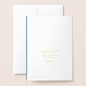 ポーランドシナゴーグハヌカランプ 箔カード (裏面封筒付き)