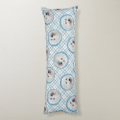 ポーランドシープドッグ絵を描ズオリジナルドッグアート ボディピロー (裏面 (縦))