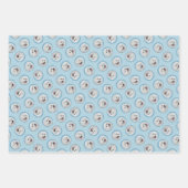 ポーランドシープドッグ絵を描ズオリジナルドッグアート ラッピングペーパーシート (正面)