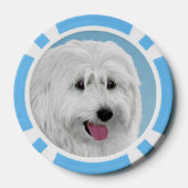 ポーランドシープドッグ絵画ズ – ドッグアート ポーカーチップ (裏面)