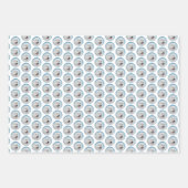 ポーランドシープドッグ絵画ズ – ドッグアート ラッピングペーパーシート (正面2)