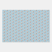 ポーランドシープドッグ絵画ズ – ドッグアート ラッピングペーパーシート (正面)