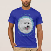 ポーランドシープドッグ絵画ズ – ドッグアート Tシャツ (正面)