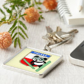 ポーランドスキージャンプのパンダ キーホルダー (側面)