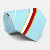 ポーランドストライプ国旗のネックタイ ネクタイ (ロール)