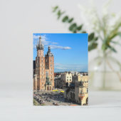 ポーランドセントメアリーズバシリカクラクフオールドタウン ポストカード (スタンド正面)