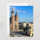 ポーランドセントメアリーズバシリカクラクフオールドタウン ポストカード (正面/裏面)