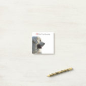 ポーランドタトラ威厳のあるシープドッグ付箋 ポストイット (デスク上)