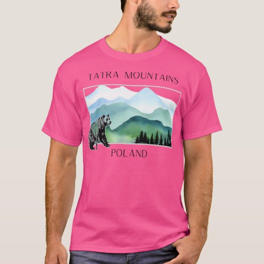ポーランドタトラ山脈ベアアクティブ Tシャツ (正面)