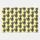 ポーランドチキンと鶏のかわいい国 ラッピングペーパーシート (正面)