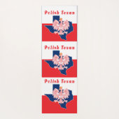 ポーランドテキサンとテキサス州の地図 ヨガマット (裏面)