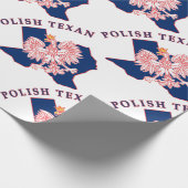 ポーランドテキサンイーグルの地図 ラッピングペーパー (角)