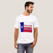 ポーランドテキサンテキサス州国旗 Tシャツ (正面フル)