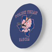 ポーランドテキサンバブシア ラージ壁時計 (傾斜)