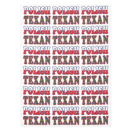 ポーランドテキサンブルーボネット テーブルクロス (正面)