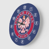 ポーランドテキサンプライド ラージ壁時計 (傾斜)