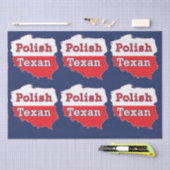 ポーランドテキサンポーランドの地図 薄葉紙 (クラフト)