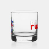 ポーランドデザイン花。 ウイスキーグラス (左)