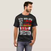ポーランドドイツプライド伝統おもしろいギフトポーランド Tシャツ (正面フル)