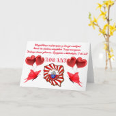 ポーランドハッピーバースデー カード (黄色い花)