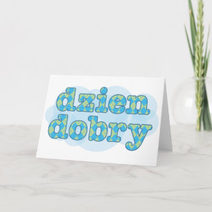 ポーランドハロー – dzien dobry アーガイル カード