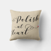 ポーランドハートスロークッション クッション (裏面)