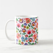 ポーランドパターンフォークが付いているマグ コーヒーマグカップ (左)