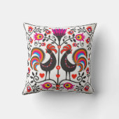 ポーランドパターンフォークが付いている美しいの枕 クッション (裏面)