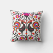 ポーランドパターンフォークが付いている美しいの枕 クッション (正面)