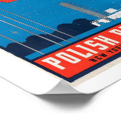 ポーランドパビリオンNYワールドズフェア1938ヴィンテージ ポスター (角)