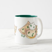 ポーランドピエロ餃子の食べ物サワークリームタマネギ ツートーンマグカップ (正面右)