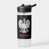 ポーランドフィットネス&ポーランドコートの腕/旗 ウォーターボトル (左面)